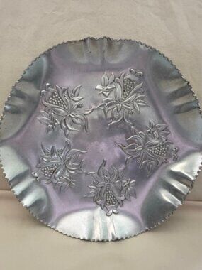 Vintage Embossed Aluminum Tray